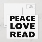 『ピース・ラブ読』 ポストカード (正面/裏面)