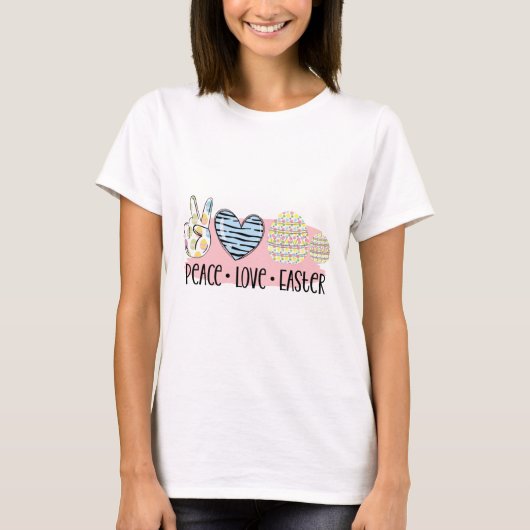 ピース ラブ イースター Tシャツ (正面)