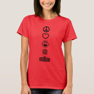 ピース ラブ エルモ Tシャツ
