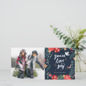 ピース ラブ ジョイ | フォト ホリデー カード (スタンド正面)