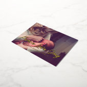 ピース ラブ ジョイ 現代の写真 箔シーズンポストカード (回転した状態)