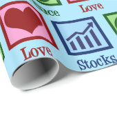 ピース・ラブ・ストック ラッピングペーパー (ロールコーナー)