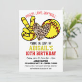 ピース・ラブ・ソフトボール ご招待 招待状 (スタンド正面)