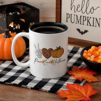 ピース ラブ ハロウィン ツートーンマグカップ