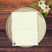 ピース ラブ ピーチ レトロ グルーヴィー 18歳 ハッピーバースデー ポストカード