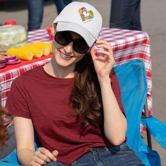 ピース、ラブ&ポリオミヌートトラック帽 キャップ