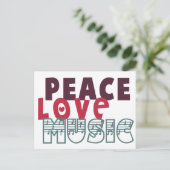 ピース・ラブ・ミュージック ポストカード (スタンド正面)