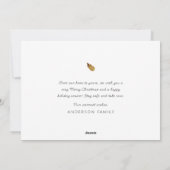 ピース&ラブ モダン シンプル タイポグラフィ シーズンカード (裏面)