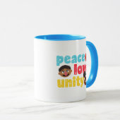 ピース・ラブ・ユニティ マグカップ (正面右)