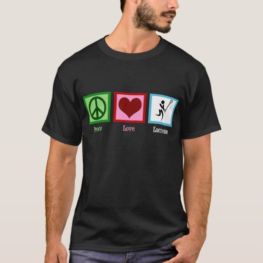 ピース ラブ ラクロス Tシャツ (正面)