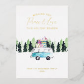 ピース＆ラブ ヴィンテージ バン クリスマス ホリデー フォト (正面)