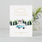 ピース＆ラブ ヴィンテージ バン クリスマス ホリデー フォト (立ち正面)