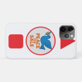 ピース(平和)をテーマにしたデザインのスマホケース Case-Mate iPhoneケース (裏面(横))