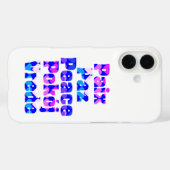 ピース 平和 愛 ポーランド語 オランダ語 ハート デザイン Case-Mate iPhoneケース (裏面 (横))