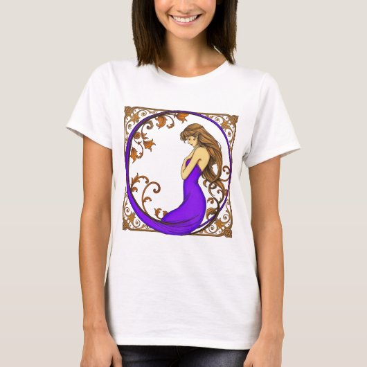ピース(紫) Tシャツ (正面)
