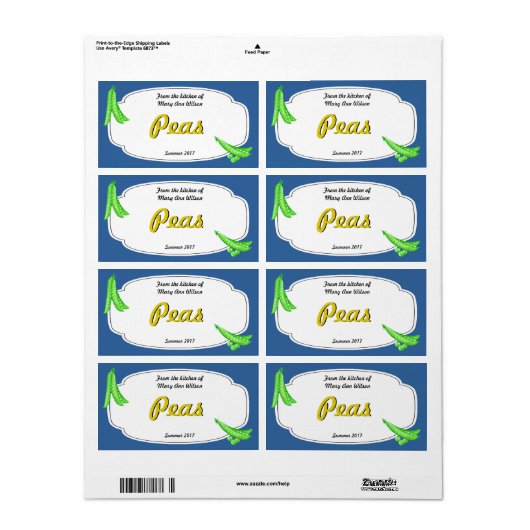 ピーズキャニング ラベル (フルシート)