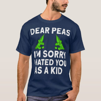 ピーズベジタブルベジスベジタリアンおもしろいビーガン Tシャツ