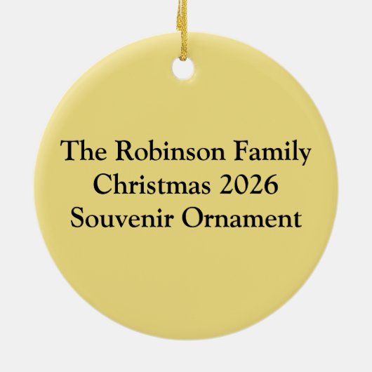 ピーズラブニンジン、かわいいグリーンとオレンジのデザイン セラミックオーナメント (裏面)