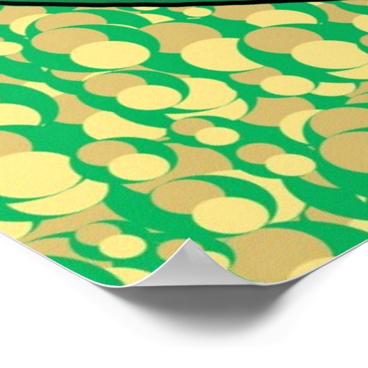 ピーズラブニンジン、かわいいグリーンとオレンジのデザイン ポスター (角)