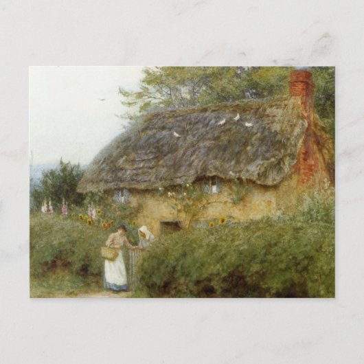 ピーズレイクのひまわり咲くコテージ ポストカード (正面)