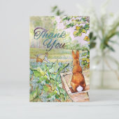 ピーターうさぎがマグレガーさんの野菜畑で サンキューカード (スタンド正面)