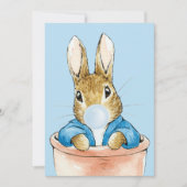 ピーターうさぎが青いバブルガムを吹く サンキューカード (正面)