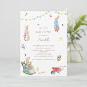 ピーターうさぎと家族のベビーシャワー 招待状 (スタンド正面)