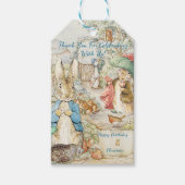 ピーターうさぎのガーデンストーリーブック誕生日 ギフトタグ (正面)