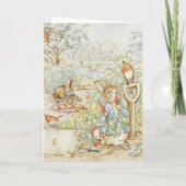 ピーターうさぎのガーデンストーリーブック誕生日 サンキューカード (裏面)