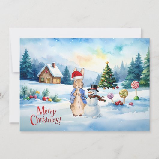 ピーターうさぎのジンジャーブレッドハウス シーズンカード (正面)