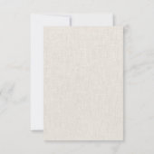 ピーターうさぎのピンクのジャケット　ベージュのリネン質感 サンキューカード (裏面)