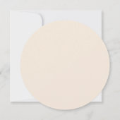 ピーターうさぎのベージュの背景 サンキューカード (裏面)