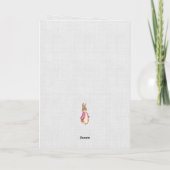 ピーターうさぎの写真をカスタマイズしよう ありがとう サンキューカード (裏面)