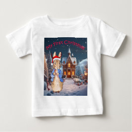 ピーターうさぎの初めてのクリスマス ベビーTシャツ