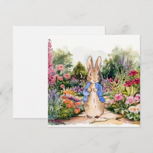 ピーターうさぎの庭 招待状 (正面/裏面)