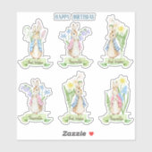 ピーターうさぎの春の花 イースターベイビーシャワー シール (シート)