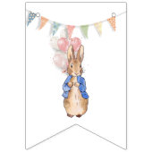 ピーターうさぎの風船とバンティングの旗 バンティングフラッグ (第3の旗)