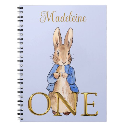 ピーターうさぎの1歳の誕生日 ノートブック (正面)