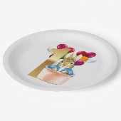 ピーターうさぎの1歳の誕生日 ペーパープレート (アングル)