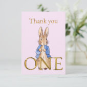 ピーターうさぎより　１つの感謝を込めて サンキューカード (スタンド正面)