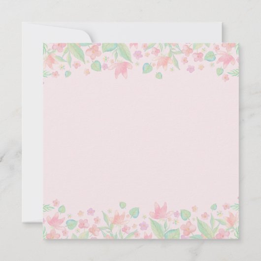 ピーターうさぎをカスタマイズしよう ご招待します 招待状 (裏面)