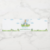 ピーターうさぎウォーターボトルラベル誕生日パーティー ペットボトルラベル (シングルラベル)