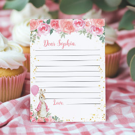 ピーターうさぎタイムカプセルノートメッセージカード サンキューカード