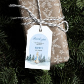 ピーターうさぎ冬のアーチベイビーシャワーありがとう ギフトタグ