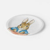 ピーターうさぎ座るポット ペーパープレート (アングル)