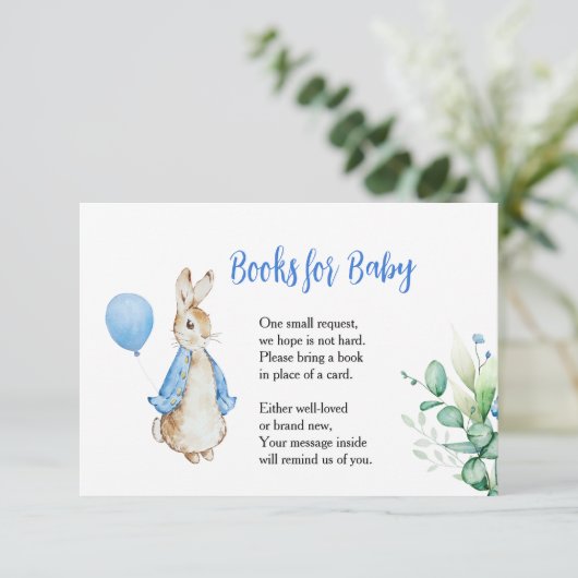 ピーターうさぎ本ベビーカード 出欠カード (スタンド正面)