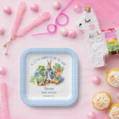 ピーターうさぎ男の赤ちゃんの赤ちゃんシャワー印刷 ペーパープレート (パーティー)