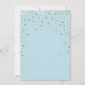 ピーターうさぎ男の赤ちゃんの赤ちゃんシャワー 招待状 (裏面)