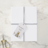 ピーターうさぎ赤ちゃんシャワーありがとうギフトラベル ギフトタグ (より糸付き)