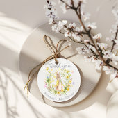 ピーターうさぎ赤ちゃんシャワーありがとうメッセージカード フェイバータグ